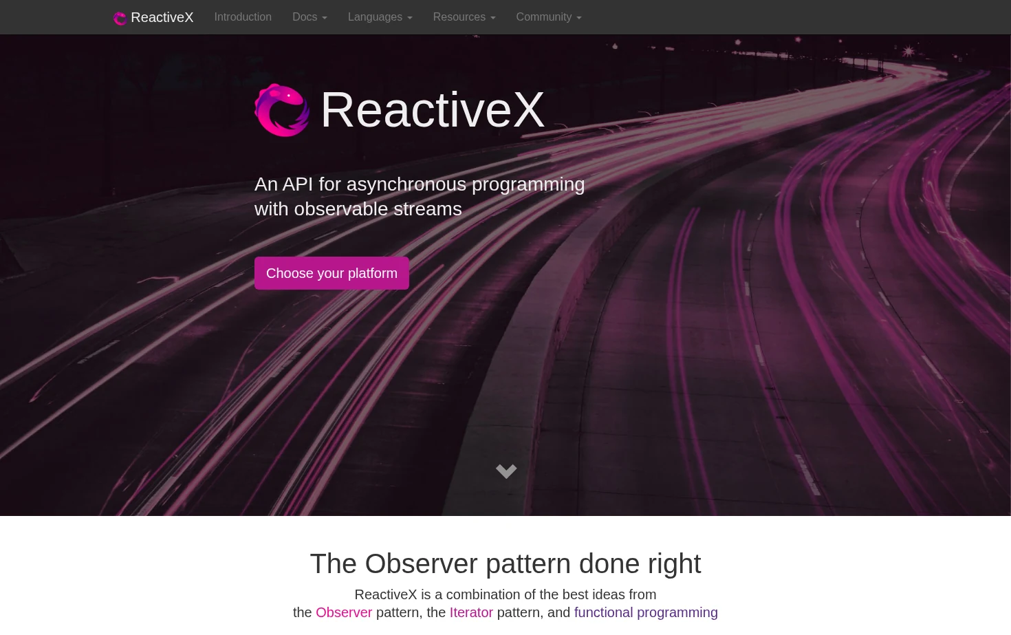 ReactiveX 页面快照